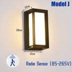 Outdoor Motion Sensor LED Wall Light Waterproof IP65 for Porch Garden Street Lighting