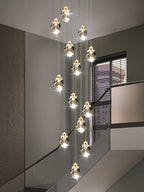 Nordic Crystal Chandelier | Living Room Villa Ceiling Light