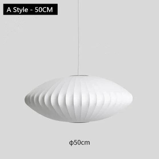 Silk Ball Pendant Lamp for Home, Shop, and Bar Decor