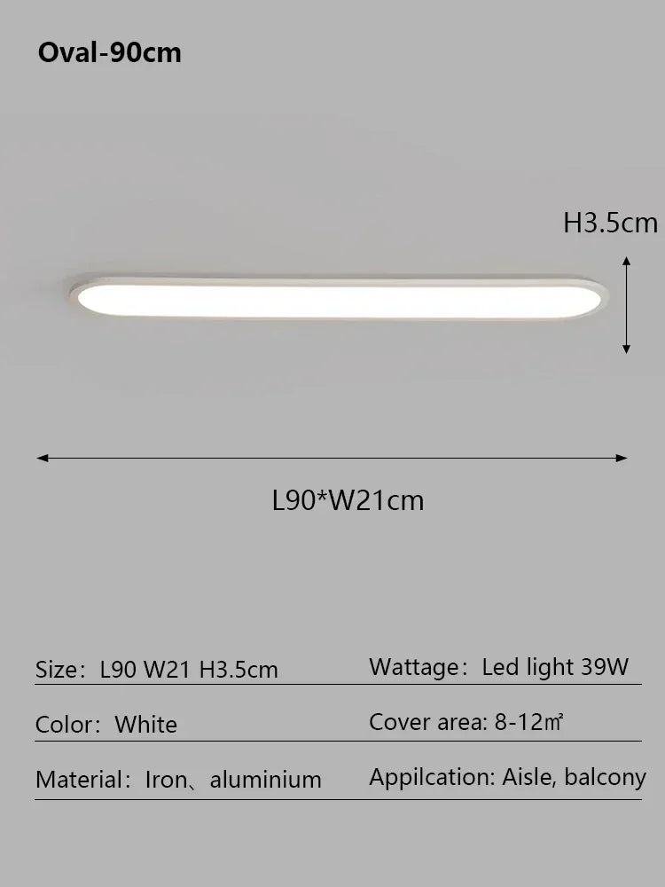 Round LED Ceiling Lamp - Modern Minimalist Dimmable Lighting Fixtures