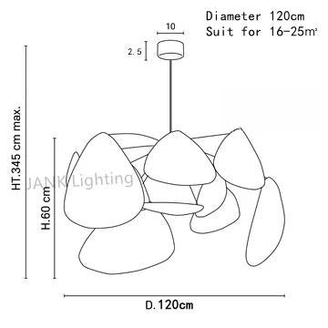 Leaf Grid Chandelier: Designer White Fabric Screen Suspension Lighting for Kitchen Island, Living Room, Bedroom