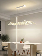 LED Wave Pendant Light for Living Room Kitchen Decor - Indoor Hanging Lights