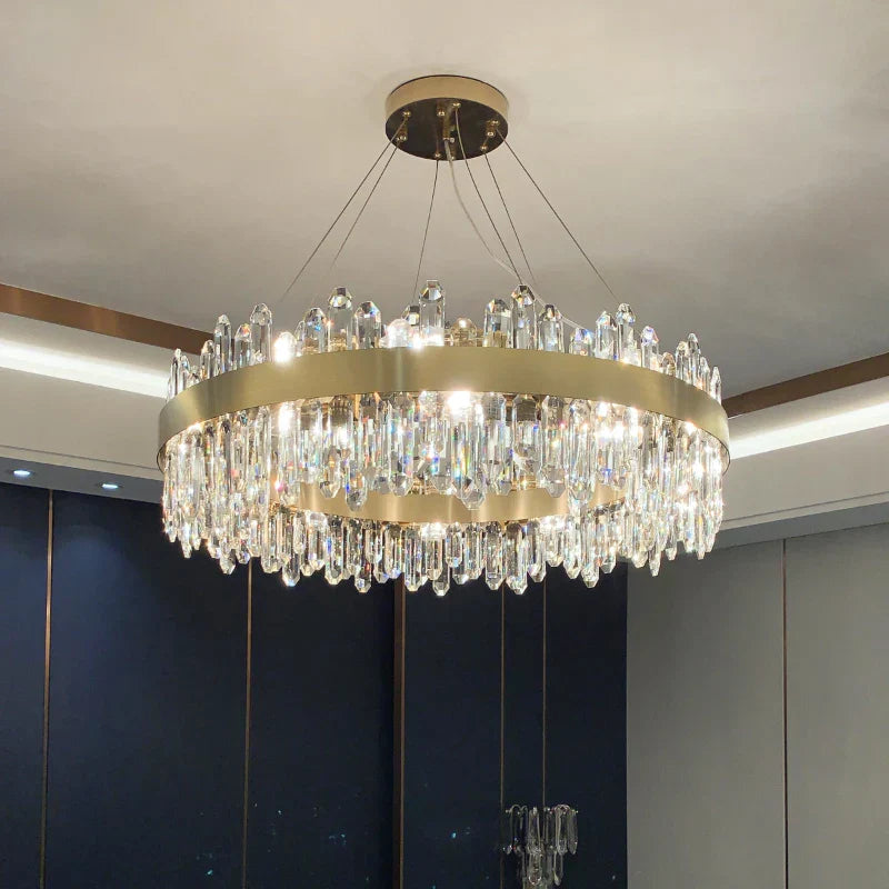 Crystal Chandelier: Post-Modern High-End Luxury for Living Room, Bedroom, and Restaurant