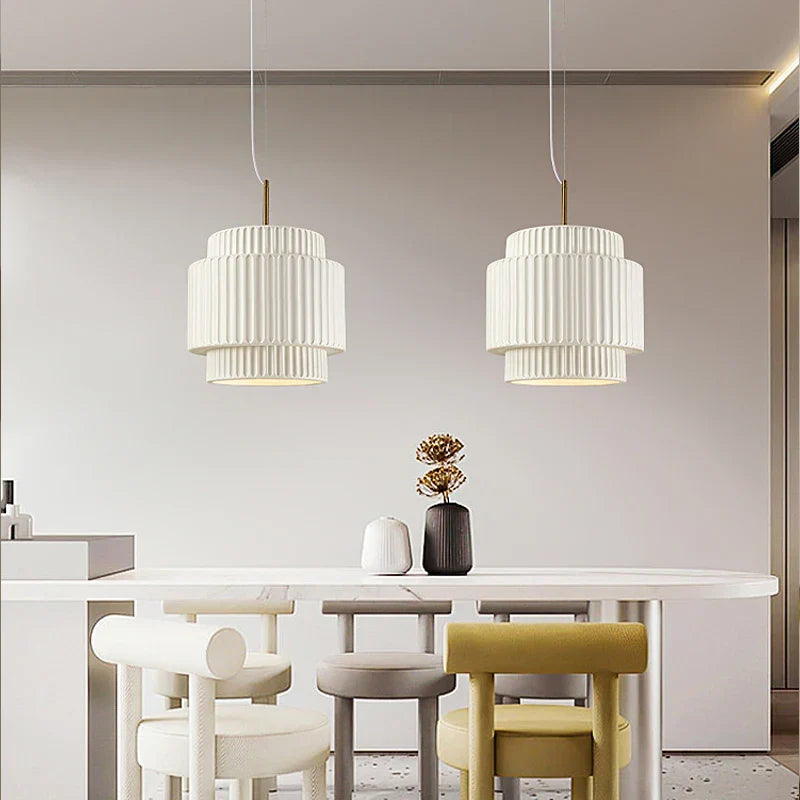 Cream Wind LED Chandelier: Nordic Minimalist Wabi Sabi Style for Dining Room, Bedroom & Bar