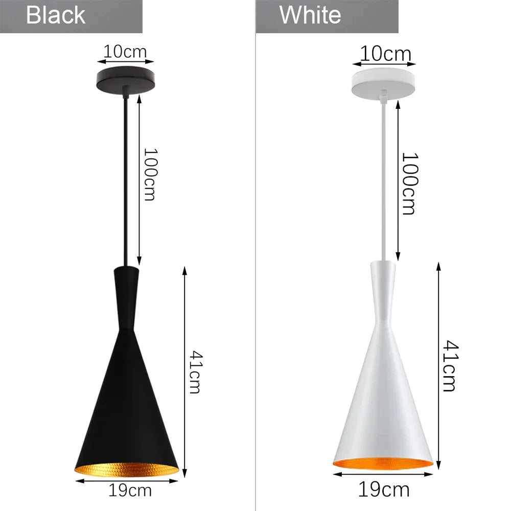 Industrial Loft Chandelier Pendant Lamp LED Edison Vintage Hanging Light