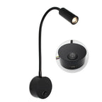 USB Wall Lamp LED Reading Light 3W 3000K 4000K 6000K Black Silver White