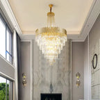 Modern Round Crystal LED Chandelier for Living & Dining Room
