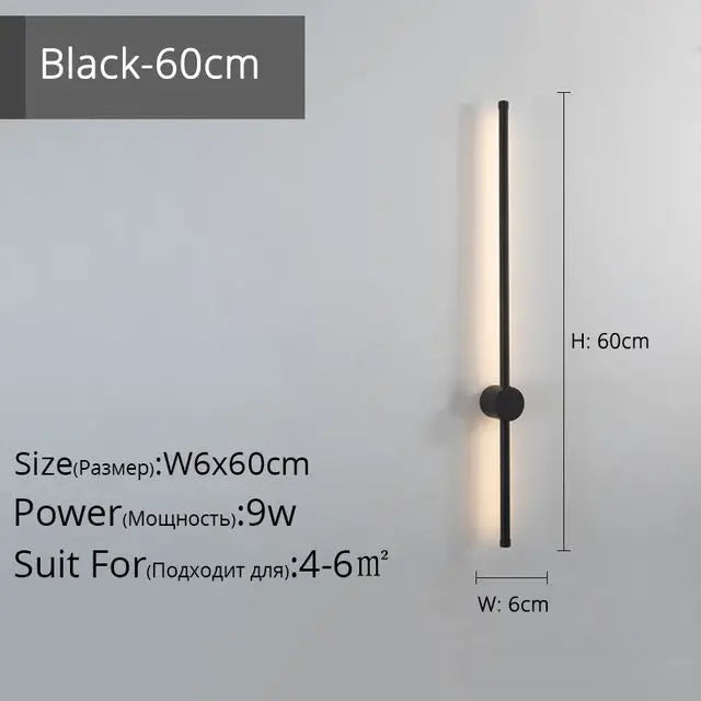 LED Strip Wall Lamp for Creative Staircase Aisle Background Wall Lights