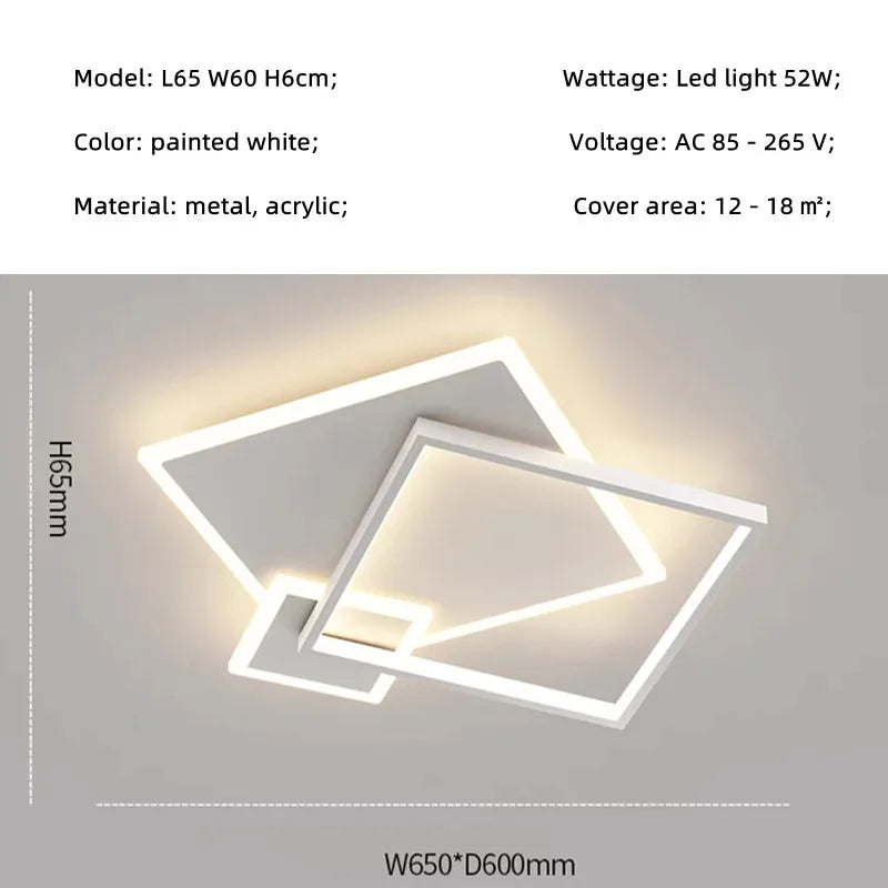 Nordic Ceiling Lights for Modern Living Room Bedroom Kitchen Decor