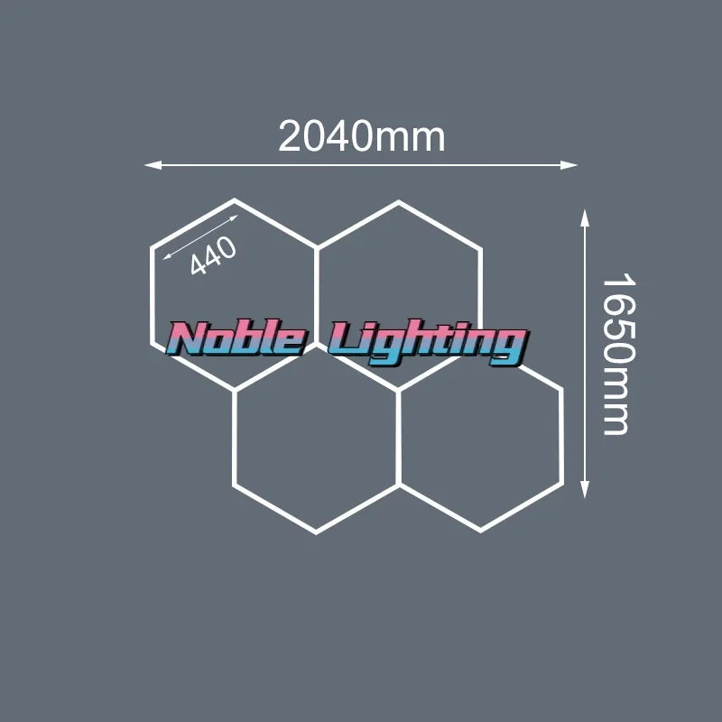 Honeycomb LED Ceiling Light: Custom Link for Worksop Gym