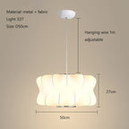 Tatami Fabric Shade LED Pendant Lights for Living Dining Bedroom