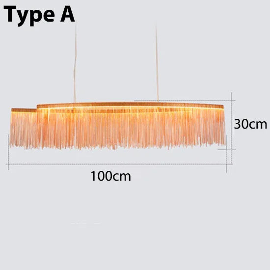 Retro Hanging Chain Chandelier for Restaurant Decor