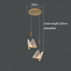 Acrylic Butterfly Chandelier Ceiling Lamp Indoor Lighting