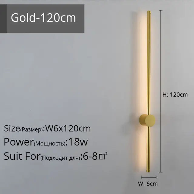 LED Strip Wall Lamp for Creative Staircase Aisle Background Wall Lights