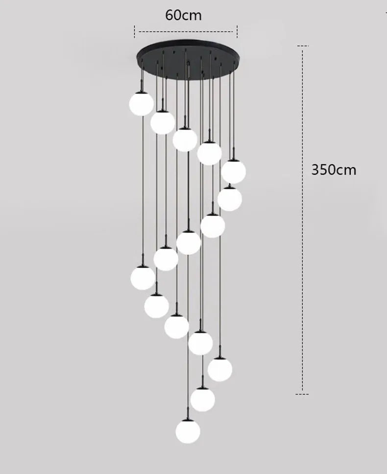 Modern Pendant Light: Indoor LED Chandelier for Dining Room & Home Decor