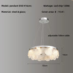 Modern Chrome Steel Ceiling Chandelier: Stylish LED Ceiling Lights for Living Room Décor