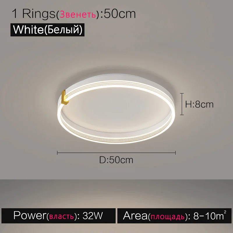 New Nordic Ceiling Lamp: Modern, Creative, Elegant Lighting for Bedroom and Living Room