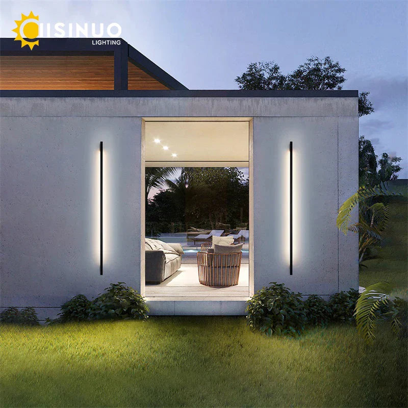 Outdoor Wall Lamp Sconce Light for Garden Porch, Garage, Courtyard - Black