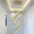 LED Ring Chandelier for Home Decor - Modern, Rotating, Indoor Lighting Solution