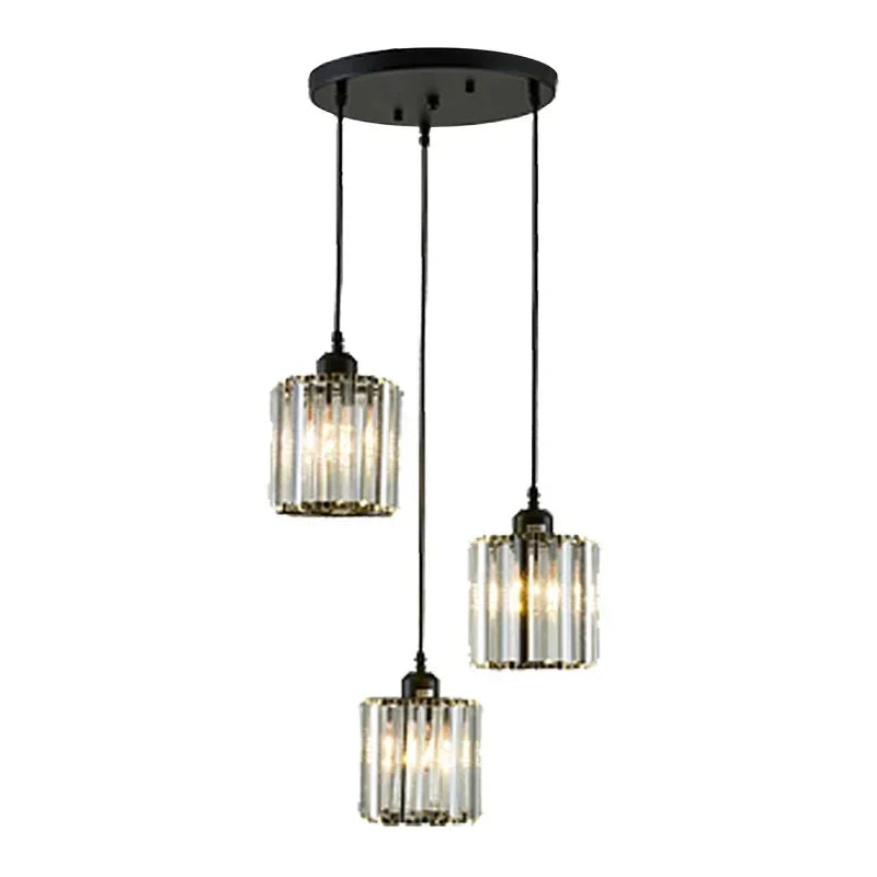 Crystal Trio Pendant Light for Modern Spaces