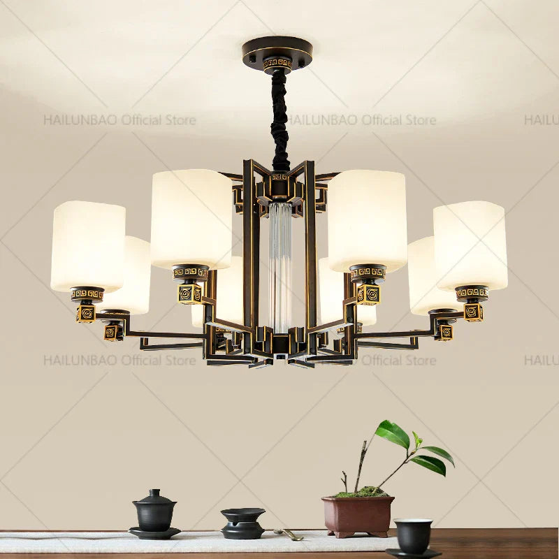 2024 New Duplex Villa Chandelier: High Jump Floor Hollow Lamps Lighting
