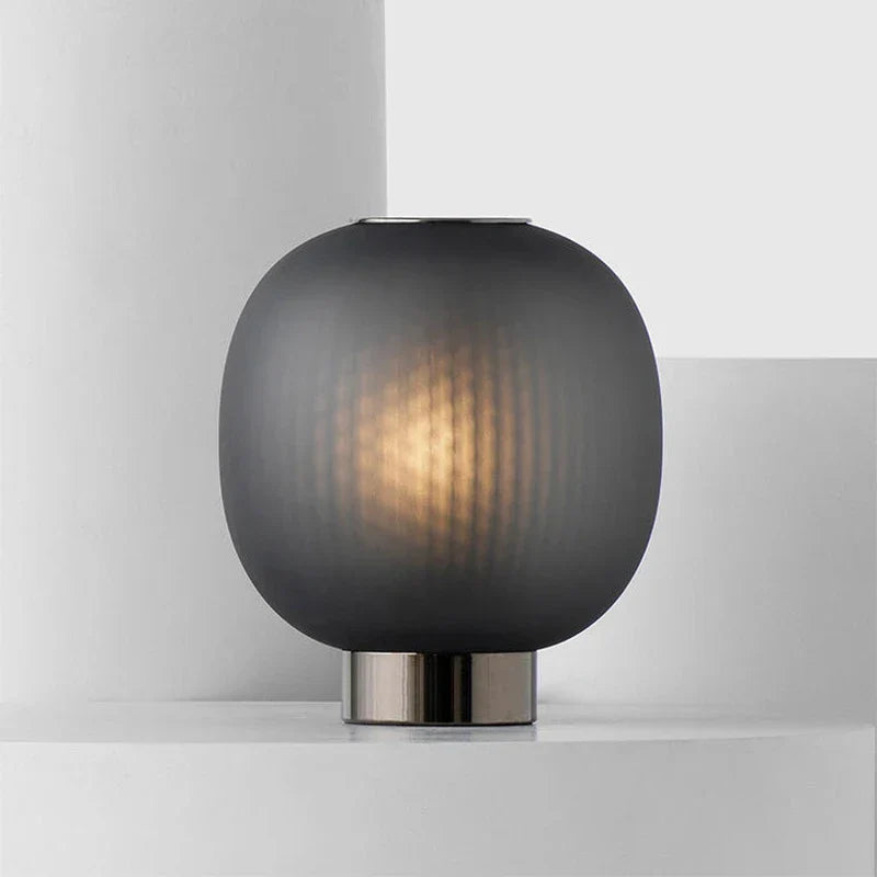 Black Glass Ball Nordic Design LED Table Light for Bedroom and Living Room