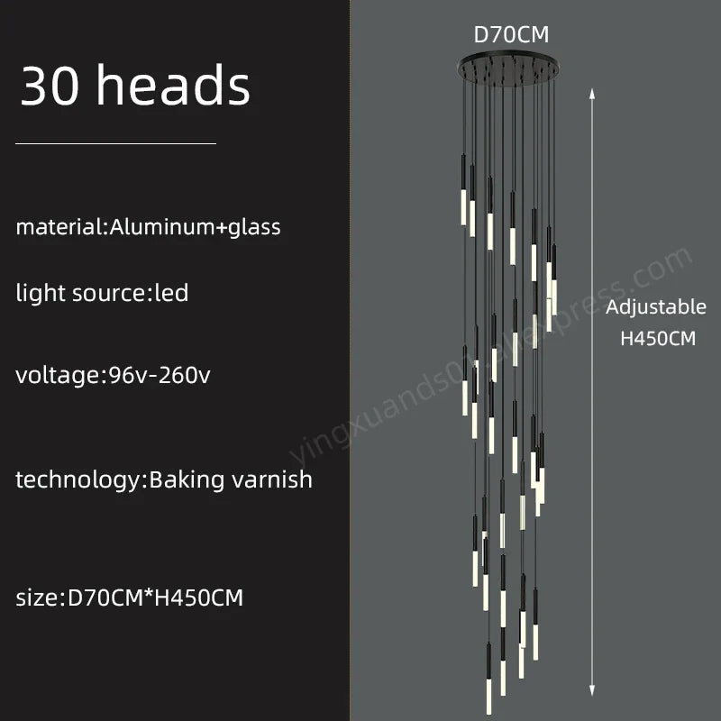 Minimalist Pendant Chandelier Ceiling Light for Living Room Stair Modern 2023