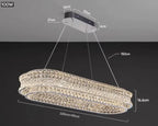 K9 Crystal Luxury Chandelier for Restaurant Bar Hotel LED Lamps