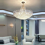 Modern Luxury Crystal Chandelier for Duplex Living Room, Dinning Decor Suspended Light
