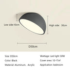LED Semicircular Ceiling Light for Bedroom, Aisle, Balcony - Modern & Creative Lighting Fixtures