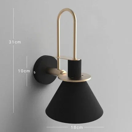Nordic Wall Sconces: 350° Rotating Bedside Lighting Fixture