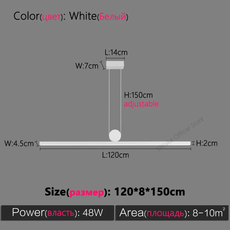 Black Chandelier: Modern Nordic Design for Dining Room, Bar, and Kitchen Island