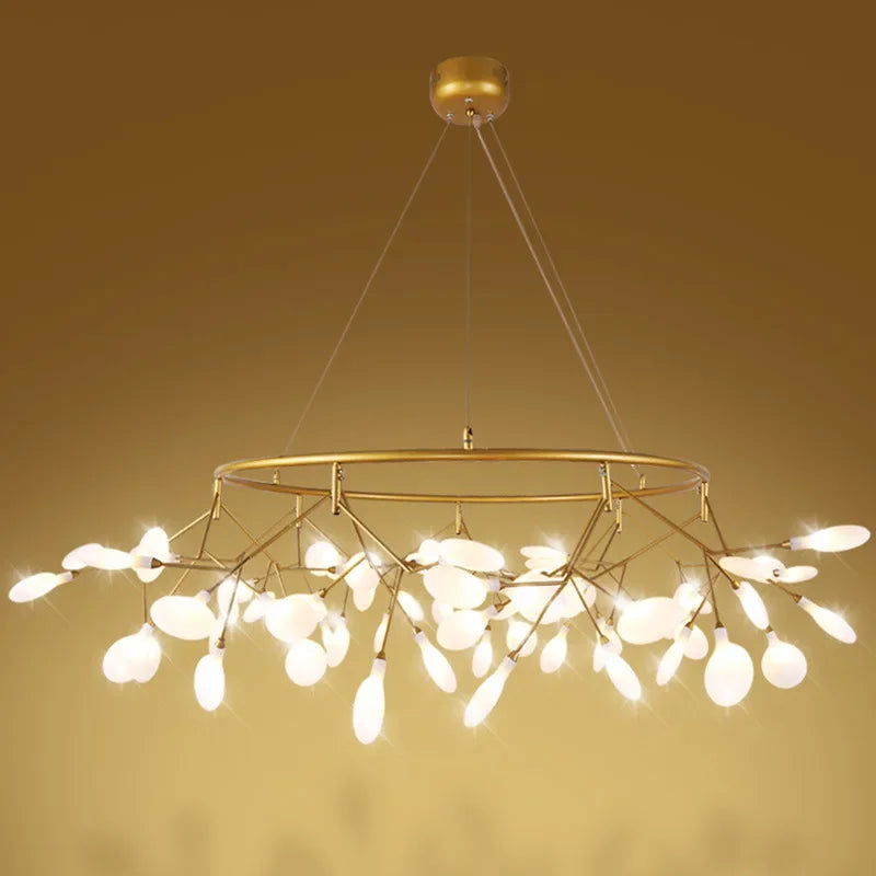 2024 Nordic Firefly LED Chandelier - Ideal for Living Room, Bedroom, Dining Room
