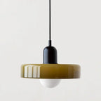 Retro Glass Pendant Lamp LED for Dining Room Bedroom Living Room