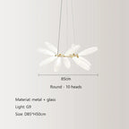 Elegant Glass LED Pendant Light for Living, Dining, Bedroom, Bar - Nordic Minimalist Design