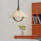 Wood Ceiling Pendant Lights for Kitchen Bedroom, Elegant Retractable Chandelier for Home Decor