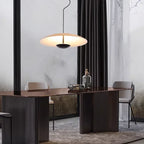 Wood Grain Black Pendant Lights for Dining Kitchen Table Room Decor