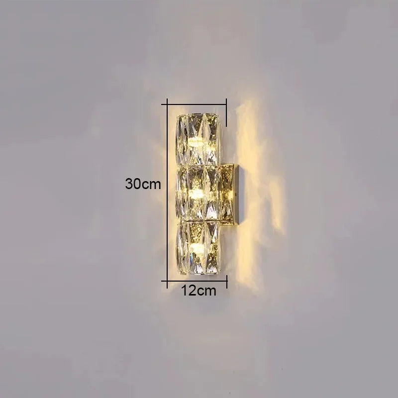 Crystal High-End Wall Lamp for Luxury Living Room, Bedroom, Villa Lighting