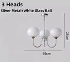 Glass Ball Chandelier: Creative Bauhaus Arts for Girls Bedroom & Home Decor