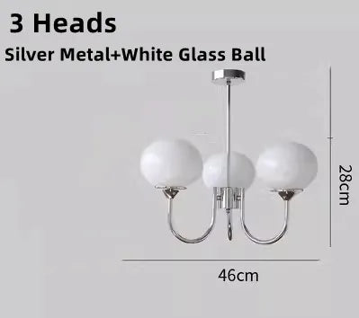 Glass Ball Chandelier: Creative Bauhaus Arts for Girls Bedroom & Home Decor