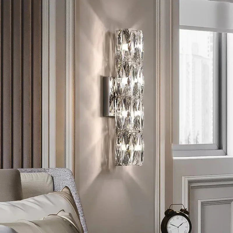 Crystal High-End Wall Lamp for Luxury Living Room, Bedroom, Villa Lighting