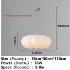 White Cloud LED Chandelier for Children's Room and Living Area