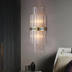 Shell Glass Rod Wall Lamp Modern Light Living Room Bedroom Study LED Lighting