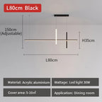 Minimalist LED Pendant Lamps: Dimmable Creative Design for Dining Room, Bar Chandelier