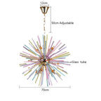 Dandelion Chandelier Glass Hanging Lighting for Kids Room, Bedroom, Dining Room