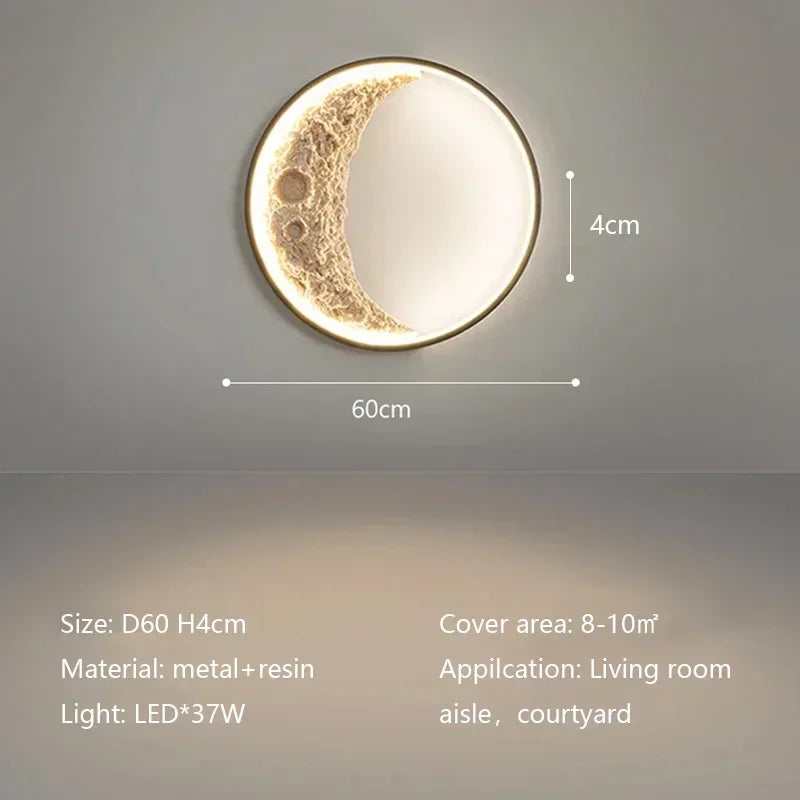 Moon LED Wall Lamp Modern Simple Home Decor Indoor Lighting Sconce