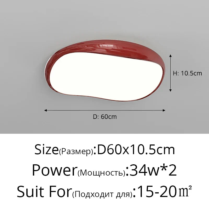 Nordic Ceiling Lights in White, Black, Red: Designer Lighting for Home Decor