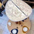 Nordic Silk LED Pendant Lights | Wabi Sabi Lustre Luminarias Chandelier