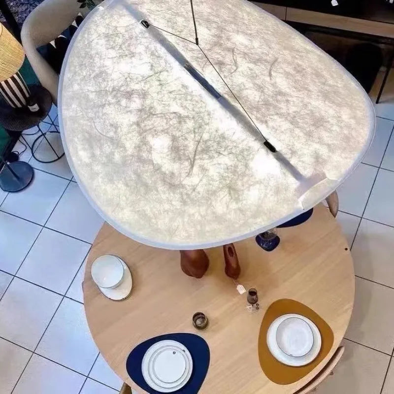 Nordic Silk LED Pendant Lights | Wabi Sabi Lustre Luminarias Chandelier