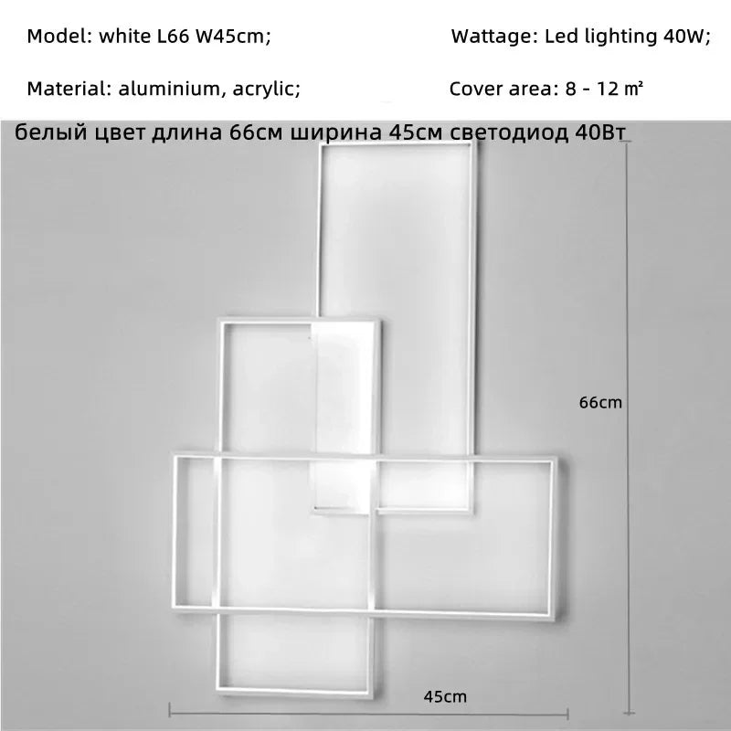 Nordic LED Wall Lamp Dimmable Ceiling Light for Bedroom Foyer Indoor Decor